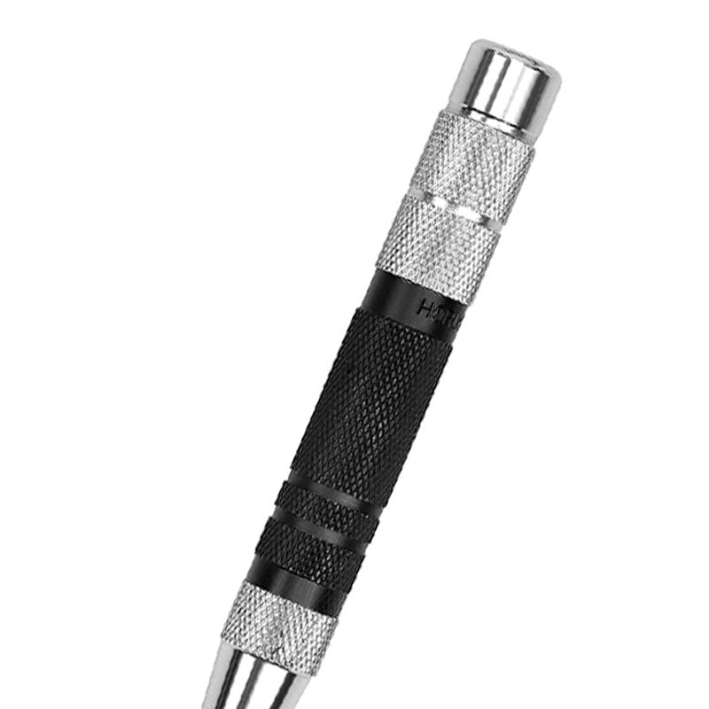 6-inch Super Strong Automatic Center Punch Set Steel Spring Loaded Center Hole Punch with Adjustable Tension Handheld Punch Tool for Metal Wood 6-inch Super Strong Automatic Center Punch Set Steel Spring Loaded Center Hole Punch with Adjustable Tension Handheld Punch Tool for Metal Wood